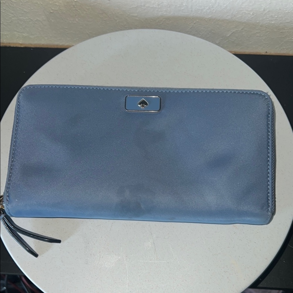 Kate Spade Blue Nylon Wallet